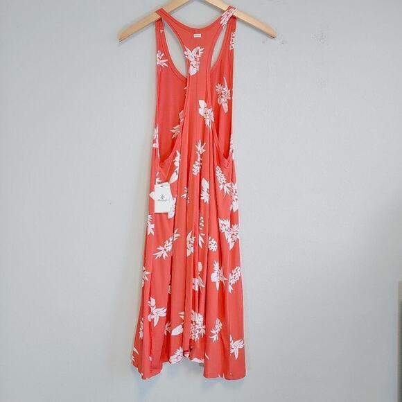 Volcom Pine For Me Summer Beachy Casual Mini  Tank Dress Sz 10 - Picture 6 of 12